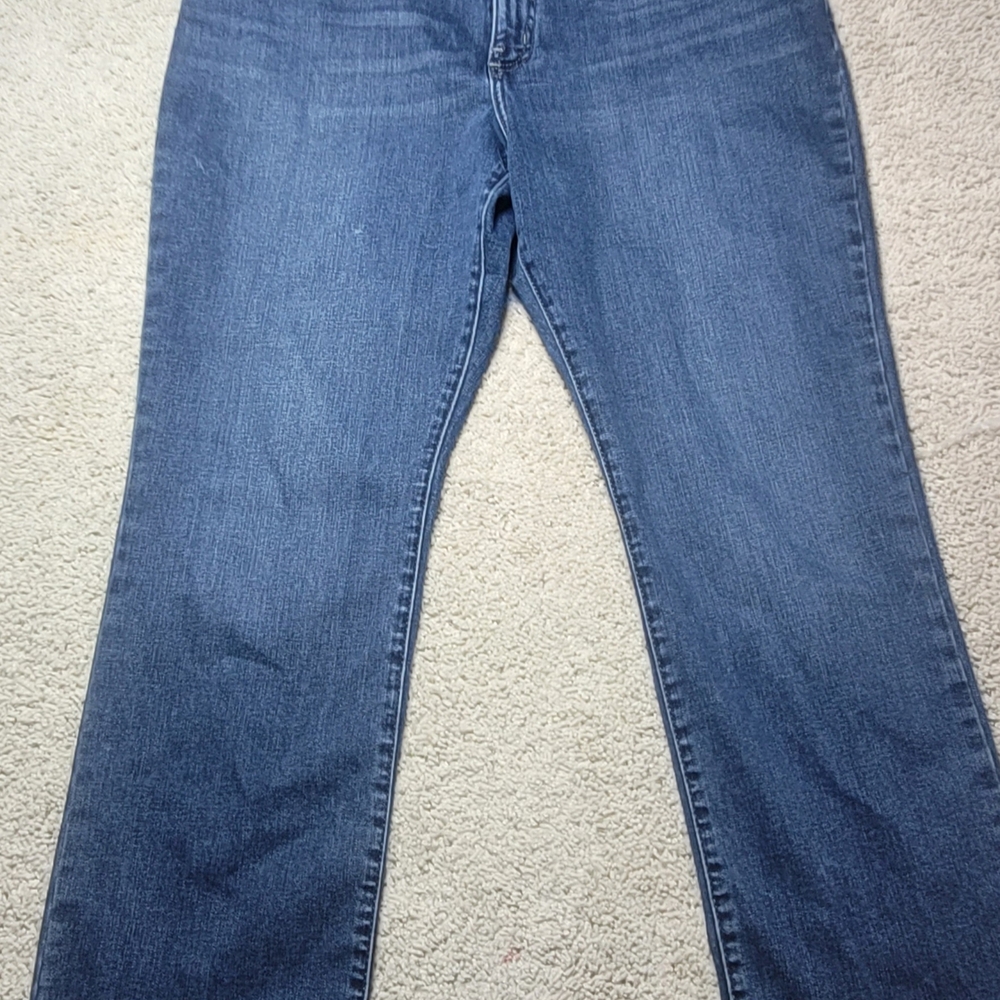Lee Total Freedom Womens 38x28 Stretch Blue Straight Jeans